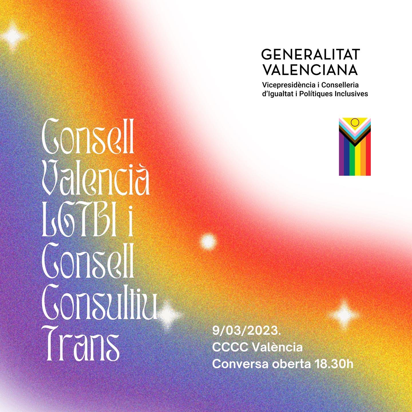 9 març: Consell Valencià LGTBI i Consell Consultiu Trans