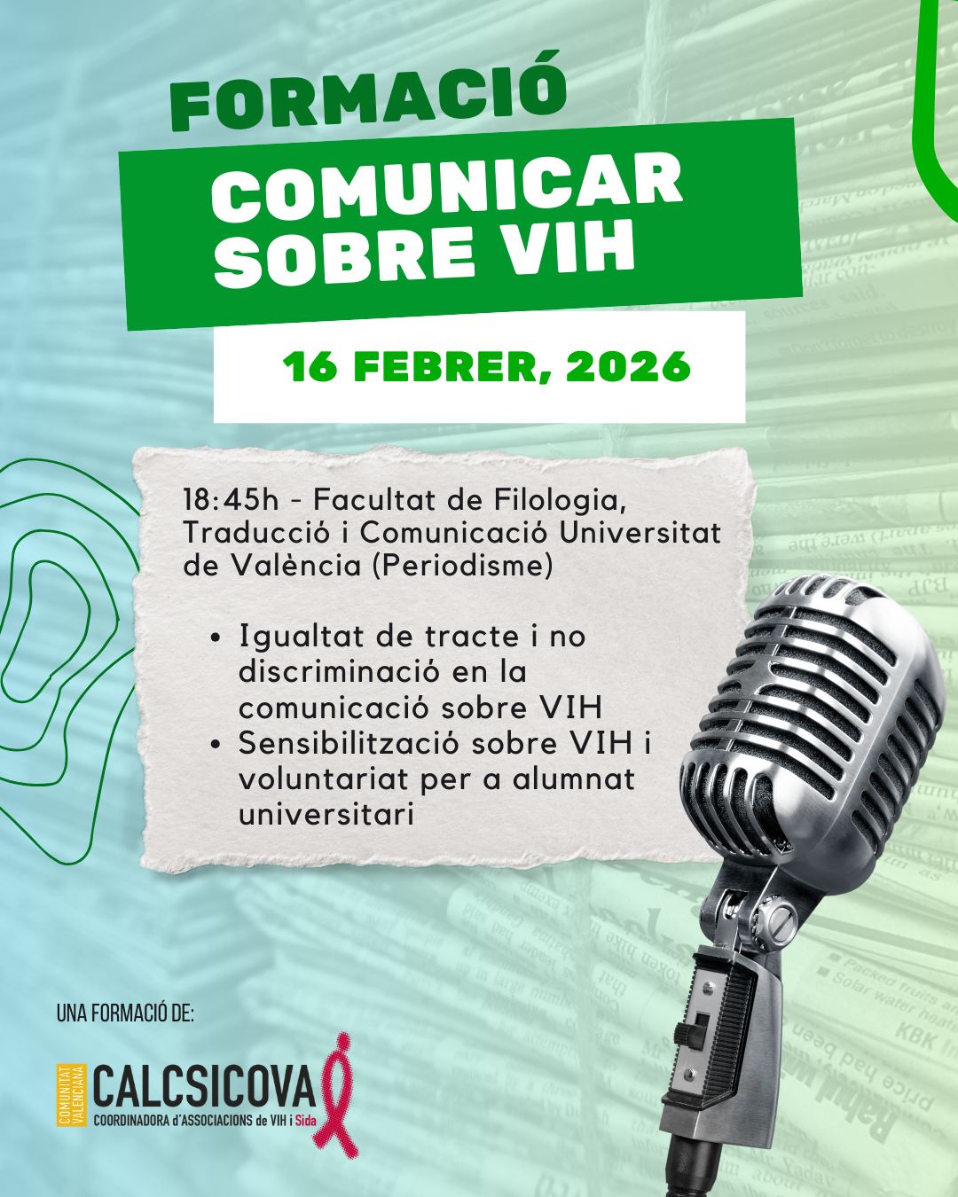 Cartell sessió 'Comunicar sobre VIH'